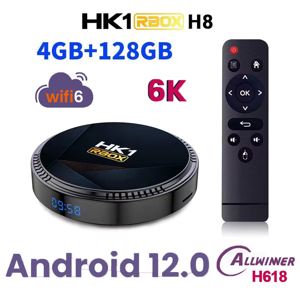HK1 RBOX H8 H618 Ʈ TV ڽ ȵ̵ 2022 TV ..